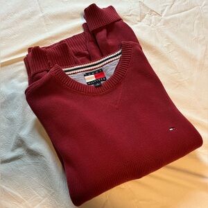 Red Tommy Hilfiger Knit Sweater